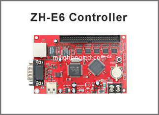 China ZH-E6 control system Network+USB+RS232 Port 256*2048 Pixels 1xpin50 Single &amp; Dual color LED Display Controller Card supplier