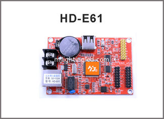 China network controller HD-E61 RJ45 +USB port Single and Double Color LED Display Module Control Card supplier