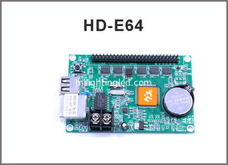 China Huidu control system HD-E64 HD-E42 LAN display control card single color &amp; dual color display screen controller supplier