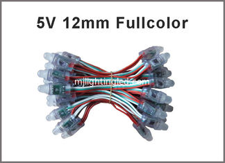 China 12MM 5V module of Fullcolor points chain 1903IC flexible string T-1000S controllers programmable advertising signs supplier