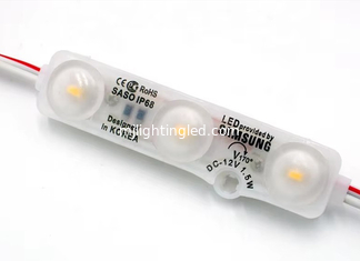 China 5730 3 Led Module Light 1.5W Injection 6818 LED Module Light 12V With Lens supplier
