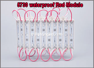 China Super Bright 5730 LED Module 3 LEDS Light  red color Waterproof For building Advertising Sign supplier