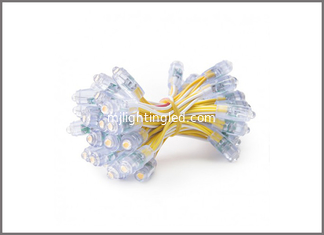 China 9mm LED Module Light Pixel Bulbs 5V 12V Waterproof IP68 Advertising Signs Yellow lightings supplier