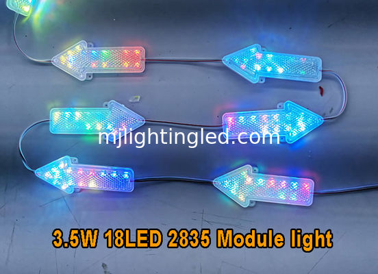 China 3.5W 2835 RGB LED Flashing Modules 18leds Instruction Signs supplier