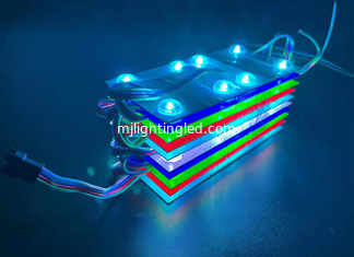 China 24V 4led Fullcolor rgb LED Blockchain Module Advertising Light Box Soft Film Ceiling Light Bar Module supplier