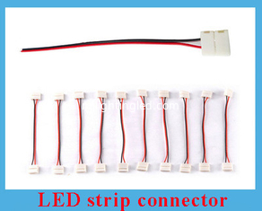 China 2pin led strip connector solderless 8mm 12mm for led strip connectting  2835 5050 led tape light supplier