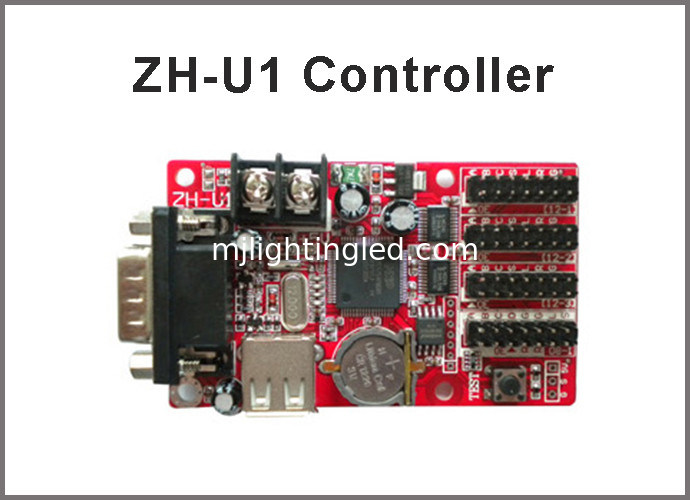 5V ZHU1 programmable led display control system RS232+USB port single