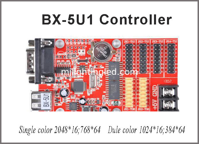 LED USB Port Display Controller BX-5U1 32*1024 Pixel Onbon Single Color ...