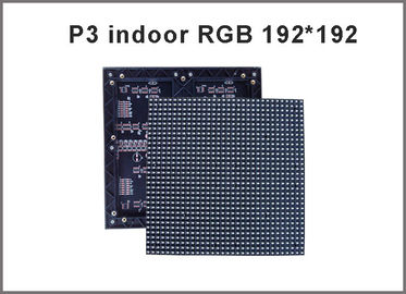 P3 SMD Indoor rgb led module 192*192mm 64*64 pixels 1/16 Scan 3mm Full color LED display screen video led panel board supplier