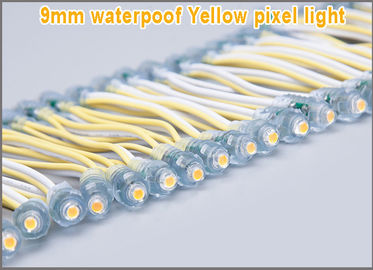 Led Pixel Modules IP68 Waterproof DC5V Yellow 50pcs A String Christmas LED Light Led Dot Maxtril 9mm Dot Light supplier