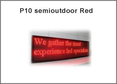 Led Display Screen Board P10 Single Red Semioutdoor Led Moving Sign 32*16 Led Dispaly Module Led Advertising Sign supplier