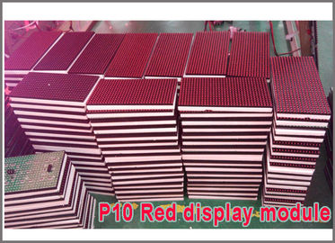 led display screen board p10 single red Semioutdoor led moving sign 32*16 led dispaly module led advertising sign supplier