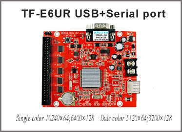 TF-E6UR LED Display Control Card Support 1600 P10 Modules Seven Color Plate Programmable Controller Cards supplier