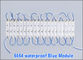 20 pcs/Lot 5054 Blue LED Chain Modules IP68 lighting modoles DC 12V SMD 3 Leds Sign Led Backlights For Channel Letters supplier