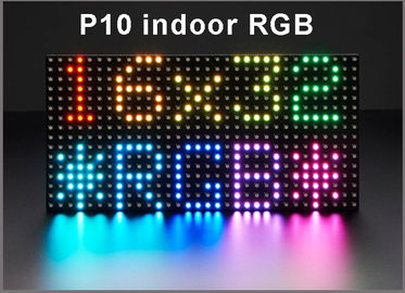 P10 RGB SMD Indoor High Brightness Full Color Video Led Display Screen Modules 32*16dots 320mm*160mm HUB75 supplier