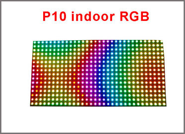 Indoor 320*160mm 32*16pixels 3in1 SMD 1/8 Scan RGB P10 Full Color LED Module For Advertising Media LED Display supplier