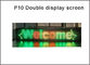P10 RG led module p10(1R1G) pin out double Color Semioutdoor waterproof 320*160mm Scrolling Message Text LED Sign supplier