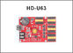 HD-U40 HD-U63 LED display module USB control card, Single/Dual Color LED Big screen control card supplier
