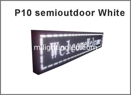 Semi-Outdoor White display module P10 Digital Moving Sign Billboard supplier