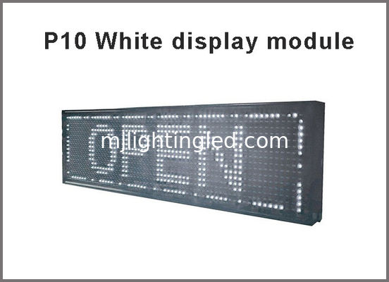 Semi-Outdoor White display module P10 Digital Moving Sign Billboard supplier