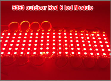 5050 6 LED Modules Red 12V LED Light Waterproof IP65 For Advertisement Design supplier