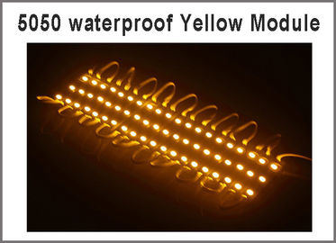 20pcs LED Module 5050 3 LED Superbright SMD Led Waterproof DC 12V Yellow For LED Sign Shop Banner LOGO supplier