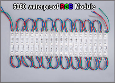 DC12V SMD 5050 3LEDs RGB LED Modules IP65 Waterproof Light Lamp 5050 High Quality Advertising Light supplier