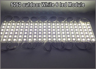 Super Bright 5050 LED Module SMD 6LEDS Light Waterproof 12V DC Store Club Bar front window sign decor -White supplier