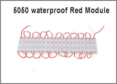 20pcs LED 5050 3 LED Module 12V Waterproof red led modules lighting for backlight sign supplier