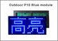 10mm Pixel Module Outdoor 1/4 Scan 320*160mm 32*16 Pixel Blue Display P10 Led Module supplier