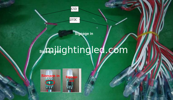 12mm 5V Colorful LED Pixels Light 2802/2806/2811/1903IC For Christmas Decoration supplier