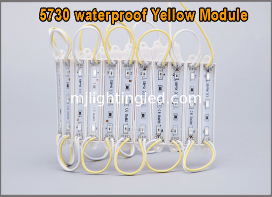 5730 LED Light  DC12V 3leds Modules Waterproof Outdoor Light Backlight For Billboard Yellow Color High Lumens supplier