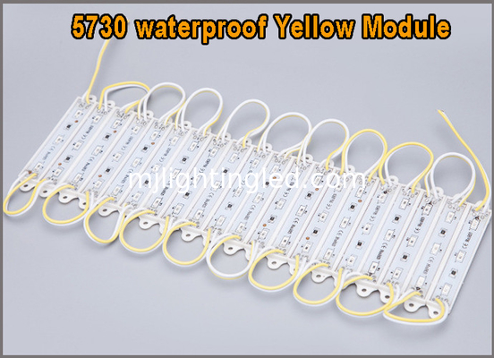 5730 LED Light  DC12V 3leds Modules Waterproof Outdoor Light Backlight For Billboard Yellow Color High Lumens supplier