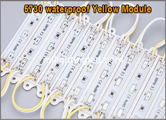 5730 LED Light  DC12V 3leds Modules Waterproof Outdoor Light Backlight For Billboard Yellow Color High Lumens supplier