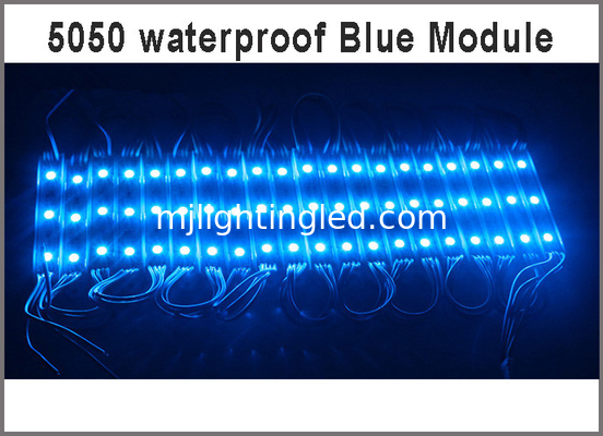 5050 LED Bule Light Linear Module 12V 3leds Injection Molding Module Lighting Advertising Modules For Led Channel Letter supplier