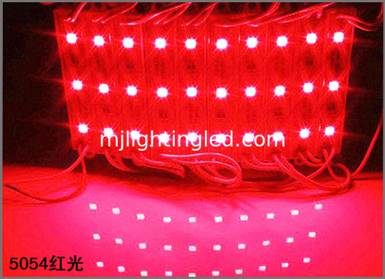 5054 Led Module 3chip Modules Of Red LED 5054SMD 0.72W 12V IP65 For Shop Branding supplier