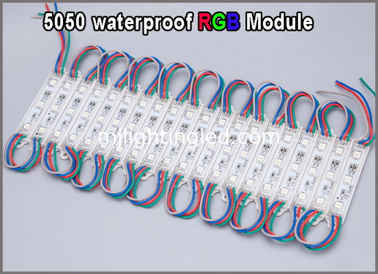 5050 12V RGB LED Light Waterproof  Colorchanging Modules For Advertisment Signage supplier