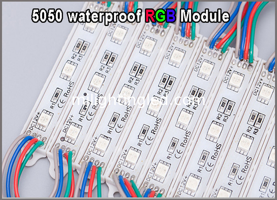 5050 12V RGB LED Light Waterproof  Colorchanging Modules For Advertisment Signage supplier