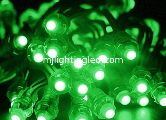 50pcs/Lot  DC5V Green Led String Led Pixel Module 12mm Digital Light Waterproof IP68 Building Advertisement supplier