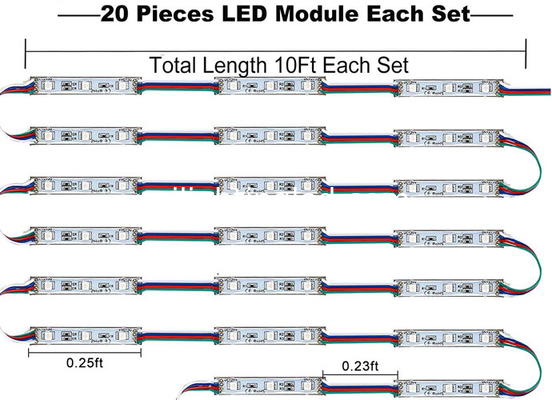 5050 12V RGB LED Light Waterproof  Colorchanging Modules For Advertisment Signage supplier