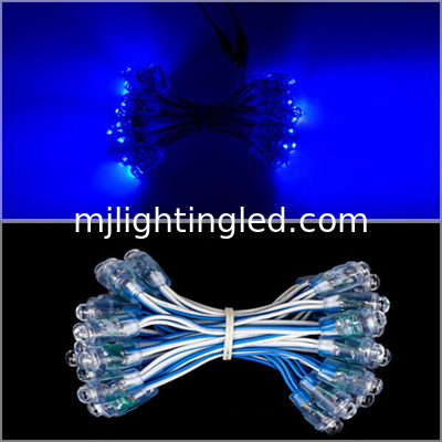 9mm Exposed Led Light String 5V Blue LED Light 50pcs/String For Shop Billboard Decoration supplier