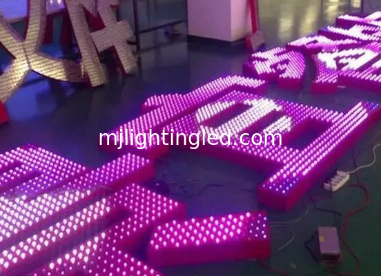 DC5V 12mm Pink LED Pixel Module IP68 Waterproof 50pcs A String Perforator Alphabet Letter For Sign supplier