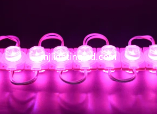 3030led Injuction Module Pink Color With Lenz 1pcs Led Modules 12V 1.5W supplier