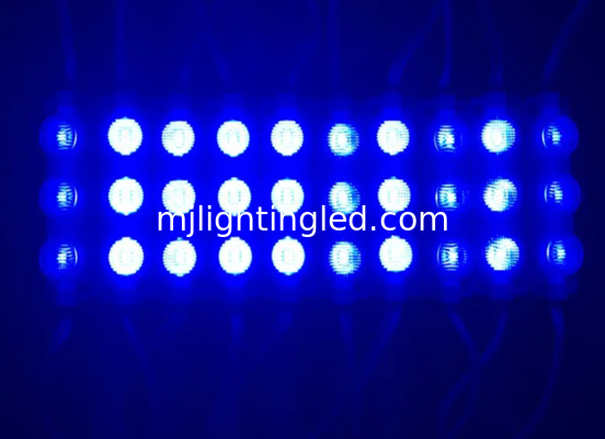 High Bright Blue 3W LED Module with Injection lens SMD3030 3LEDs/pc Advertisement Design Led signage supplier