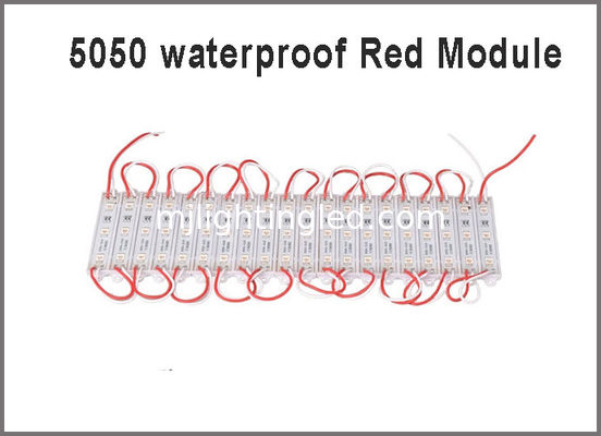CE ROHS Waterproof 12V 5050 SMD LED Module Red Color For Outdoor Sign supplier