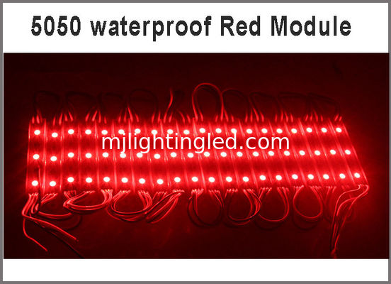 CE ROHS Waterproof 12V 5050 SMD LED Module Red Color For Outdoor Sign supplier