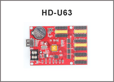 HD-U40 HD-U63 P10 module control card USB port Single/Dual Color LED Big screen control card supplier