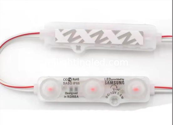 5730 3 Led Module Light 1.5W Injection 6818 LED Module Light 12V With Lens supplier