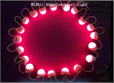 12V Ws2811 30mm Pixel Strings 3pcs Smd5050 Point Led Light For Programmable Signs supplier