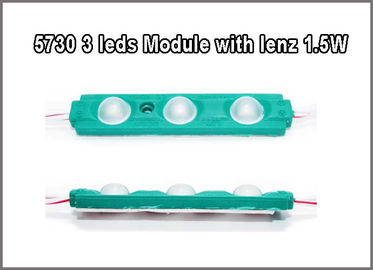 5730 3W led Module 12V 3leds modoles red green blue yellow white pink with 160degree lenz for Light Box supplier